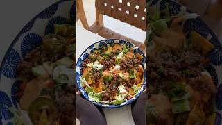 tacos but make it a SALAD 🌮🥗 recipe food [upl. by Levison450]