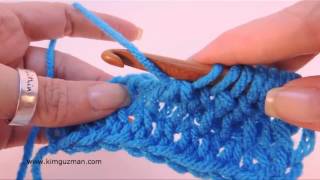 Tunisian Crochet Double Stitch or Double Crochet [upl. by Hyatt]