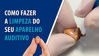 Como fazer a limpeza do seu aparelho auditivo microcanal CIC 🦻🏻  Grupo Microsom [upl. by Llereg]