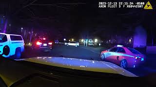 Montgomery County Police Department Fatal Pursuit 121323 Footage [upl. by Nodlehs]