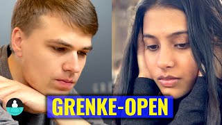 Asienmeisterin gegen deutsche Technikmaschine 🇮🇳🇩🇪 Grenke Open Divya Deshmukh vs Rasmus Svane [upl. by Asin]