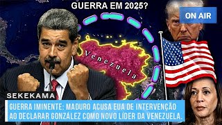 GUERRA IMINENTE MADURO ACUSA EUA DE INTERVENÇÃO AO DECLARAR GONZÁLEZ COMO NOVO LÍDER DA VENEZUELA [upl. by Jumbala]