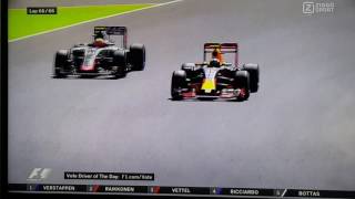 Max Verstappen wint zijn 1e Formule 1 race in Spanje [upl. by Pentheas]