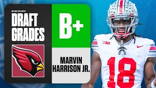 2024 NFL Draft Grades Cardinals select Marvin Harrison Jr No 4 Overall  CBS Sports [upl. by Rovaert51]