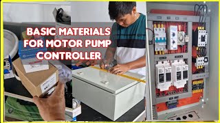 Basic materials for a pump controller  Try to take note this materials khakirig motorcontrol [upl. by Honor]