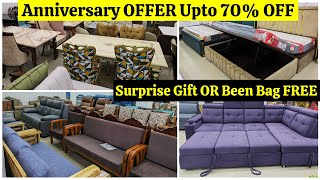 Anniversary OFFER Luxury Sofa Sets Dining Tables amp Cots Surprise Gift OR Been Bag FREE Hyderabad [upl. by Ainehta836]