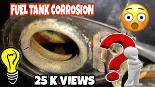 how to remove petrol tank corrosionrusted fuel tank cleaning [upl. by Candi16]