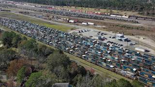 CSX Rice Yard Storage Line In Waycross Georgia December 2018 [upl. by Atiraj704]