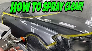 Car Painting How to Spray the BEST LOOKING Clearcoat [upl. by Lim]