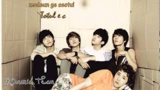 FTIsland  Wanna Go Korean version lyrics  Romanian sub [upl. by Aicekal415]