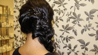 HOW TO Indian Side Braid Hair Style Tutorial [upl. by Adiesirb]