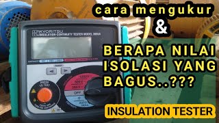 KYORITSU INSULATION TESTER 3005A amp cara ukur resistansi isolasi motor 3phasa [upl. by Hymie371]