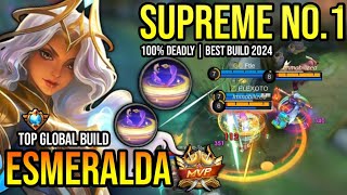 ESMERALDA BEST BUILD 2024  TOP GLOBAL ESMERALDA GAMEPLAY  MOBILE LEGENDS✓ [upl. by Seek239]