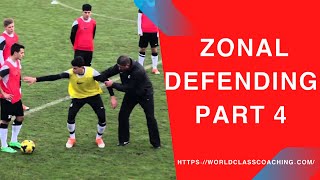 Soccer TRAINING  Zonal Defending Drills and Sessions Part 4 [upl. by Anaillil]