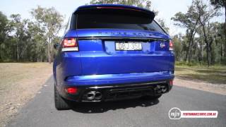 Range Rover Sport SVR 0100kmh amp engine sound [upl. by Alliw]