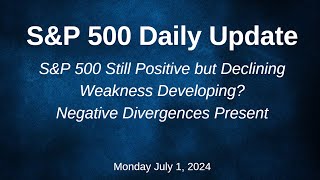 SampP 500 Daily Market Update for Monday July 1 2024 [upl. by Imuyam838]