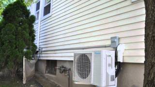 Daikin Quaternity ductless mini split air conditioner and heat pumps works down to 4º [upl. by Eicnahc]