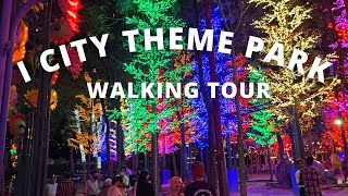 4K ICity Theme Park Walking Tour  4K Walking Tour [upl. by Elleirol]