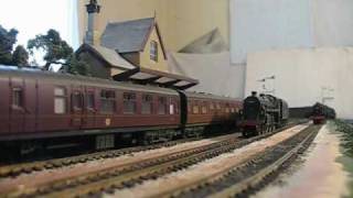 GWR and BR Steam 1960 Sights and Sounds Hornby 00 [upl. by Ellerrehs]