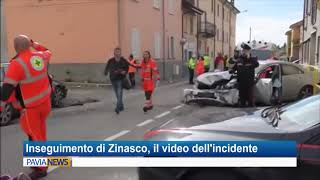 Video del drammatico incidente  Inseguimento dei carabinieri a Zinasco [upl. by Llecrup139]