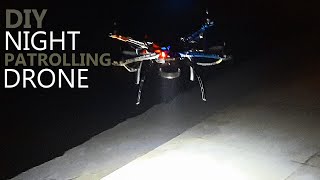 Night Surveillance Drone For Search amp Rescue with Camera amp LED Lights [upl. by Hafital]