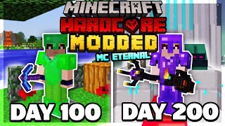 I Survived 200 Days of Hardcore MODDED Minecraft Heres What Happened [upl. by Clyve]