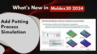 Whats New in Moldex3D 2024  Add Potting Process Simulation [upl. by Mihar]