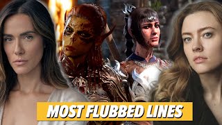 Baldurs Gate 3 Actors Share Their MostFlubbed Lines [upl. by Aimo]