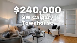 Tour a 240000 Townhouse in Killarney SW Calgary Home For Sale 2022 [upl. by Dominy]