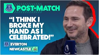 Lampard quotMy Hand I Dont Care Lets Enjoy Tonightquot  Everton 10 Newcastle  Post Match Interview [upl. by Bala239]