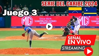 🔴En Vivo Venezuela vs Curazao juego 3 Serie del Caribe 2024 en vivo hoy [upl. by Doig639]