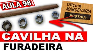 Como fazer cavilha com furadeira gabarito de cavilha diy faça você mesmo marcenaria para iniciantes [upl. by Harraf246]