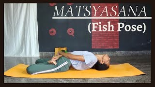 Matsyasana  Fish Pose  Steps  Benefits  Gayana  Hamsa yoga Foundation [upl. by Seravaj]