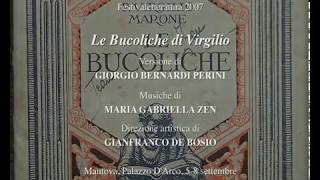 Le Bucoliche di Virgilio EGLOGA PRIMA Musica di M Gabriella Zen 11° Festivaletteratura Mantova [upl. by Hsetih428]