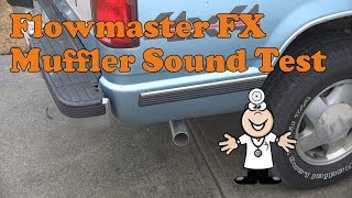 Flowmaster FX Muffler sound test on a 1989 chevy k1500 with 57L [upl. by Asillam]