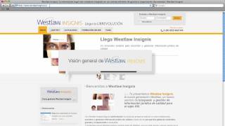 Video Tutorial Westlaw Insignis [upl. by Aicilram]