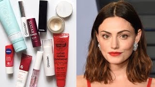 Phoebe Tonkin Makeup Bag  Fresh Face and Red Lips [upl. by Ebberta]