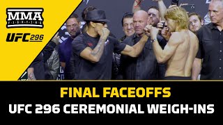 UFC 296 Final Faceoffs  UFC 296  MMA Fighting [upl. by Anitaf930]