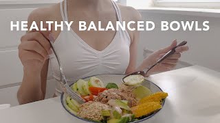 Healthy Balanced Bowls Idea for weight loss  건강한 다이어트 식단  원플레이트 식단 [upl. by Anum]