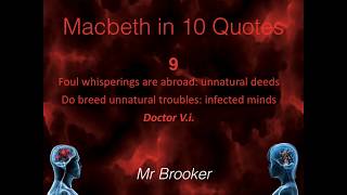 Macbeth in 10 Quotes 9 [upl. by Anastatius843]