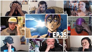 Sad Moment Narancias Death JJBA Golden Wind Ep 35 Reaction Mashup [upl. by Edasalof]