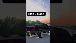 60 Powerstroke Straight Pipe Titan 9 blade Turbo [upl. by Tearle]