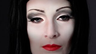 MORTICIA I THE ADDAMS FAMILY Halloween Makeup Tutorial [upl. by Margaretta]