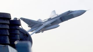 Russian Jets Buzz Over US Navy Destroyer USS Donald Cook [upl. by Harimas772]