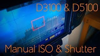 Full Manual Video On Nikon D3100 amp D5100 ISO SHUTTER 64MBS Hacked Firmware [upl. by Ecilayram]