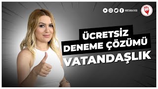 VATANDAŞLIK Ücretsiz Deneme Çözümü  Esra Özkan Karaoğlu KPSS 2022 [upl. by Hirsh]