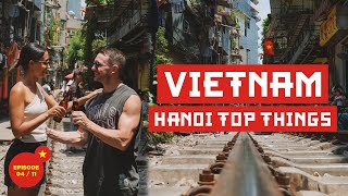 First Impressions of HANOI With Prices  Train Street is WILD 🤯  Vlog 4 of 11 [upl. by Nnahaid]