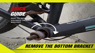 How to Remove the Bottom Bracket without Getting Damage TreadedType [upl. by Nauqyt734]