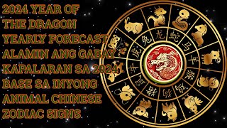 2024 YEAR OF THE DRAGON GABAY KAPALARAN YEARLY FORECAST  2024 CHINESE ANIMAL SIGNS PREDICTIONS [upl. by Ijat]