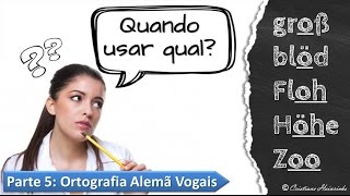 Vídeo aula de Alemão►Ortografia Alemã Vogais Rechtschreibung Deutsch Vokale 5 [upl. by Gorga]